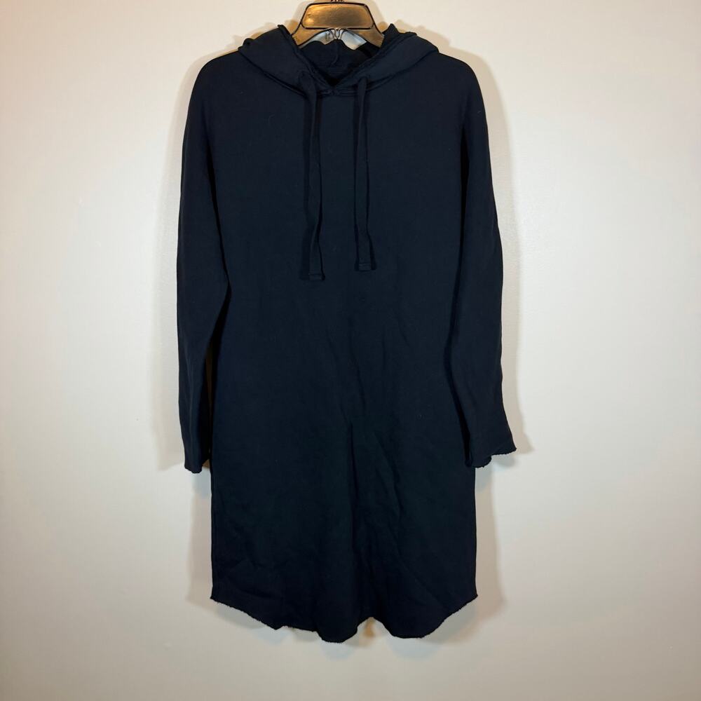 Frank & Eileen James Hooded Dress Womens S Navy 100% Cotton Casual